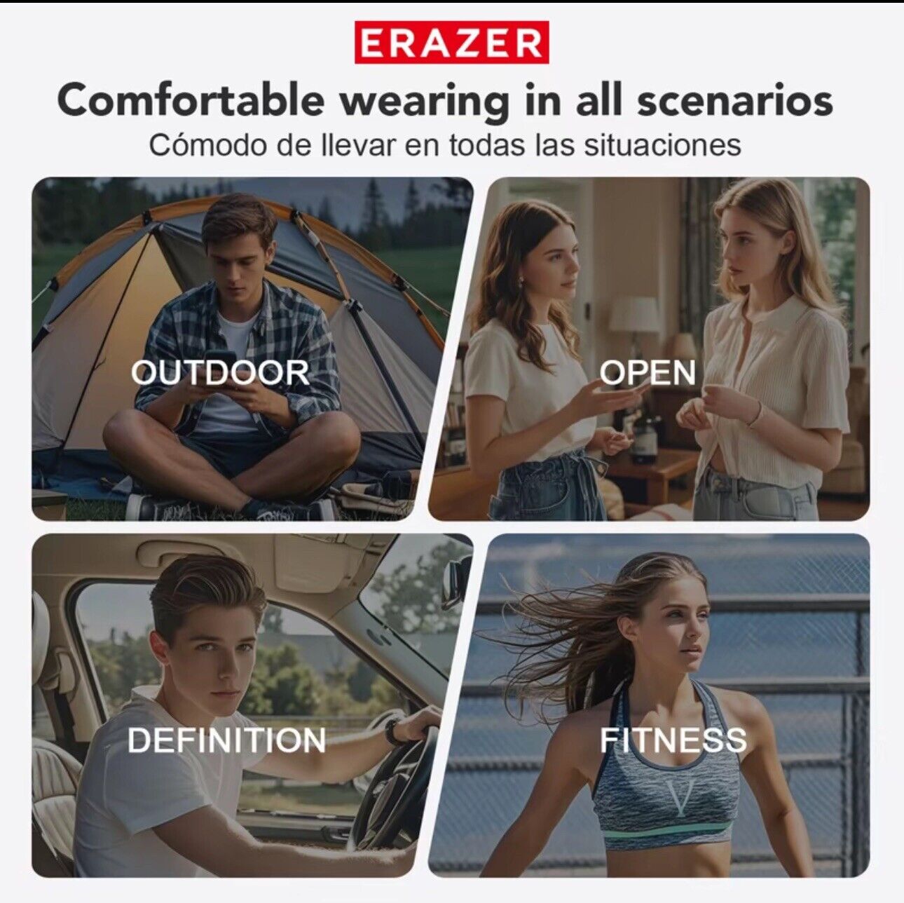 ERAZER XT66PRO OWS Translation Wireless Bluetooth Earphones