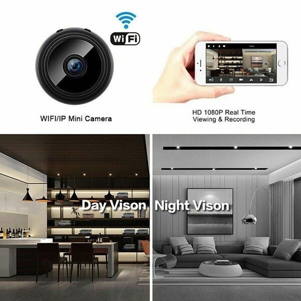 Camara De Seguridad Wifi Para Casas IP HD Camaras Inalambricas Vision Nocturna
