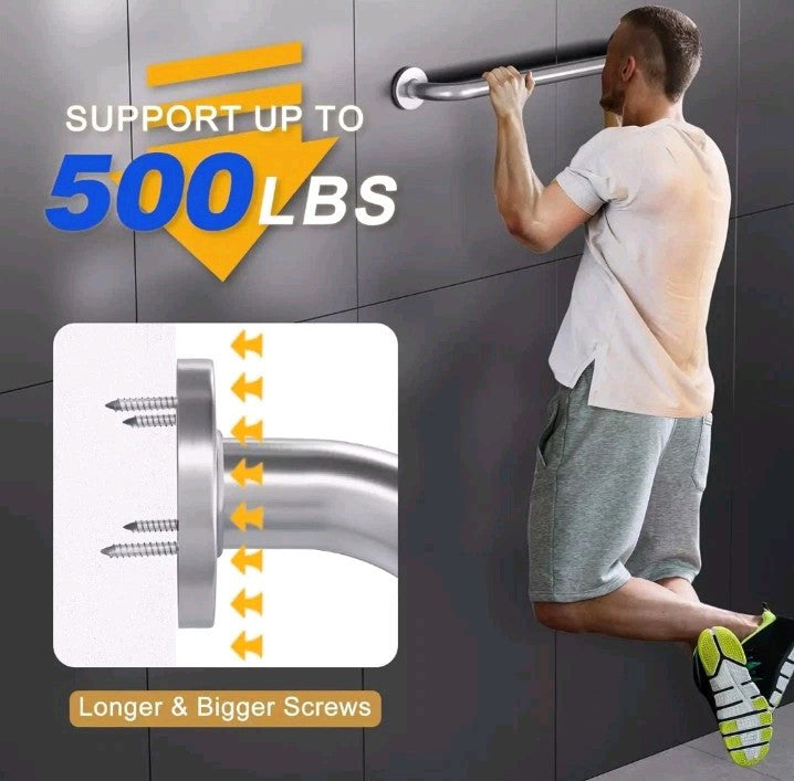 Grab Bars for Bathtubs and Showers anti Slip, 24" L X 1.25" D, Handicap Grab Bar