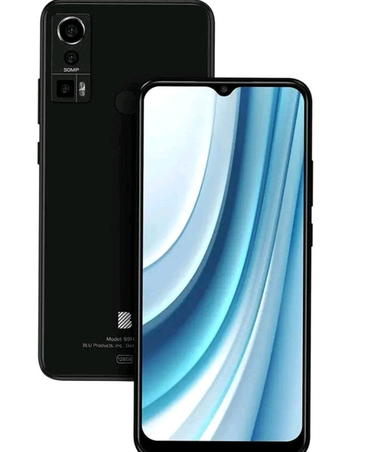 BLU S91 Pro GSM Unlocked 6.5" 128GB / 4GB RAM Android Smartphone (Black)