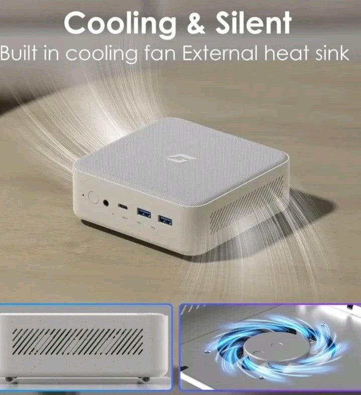 Linux Mini PC AMD Ryzen 7 5700U, 4K WiFi/BT5.0/USB3.0/Dual Channel