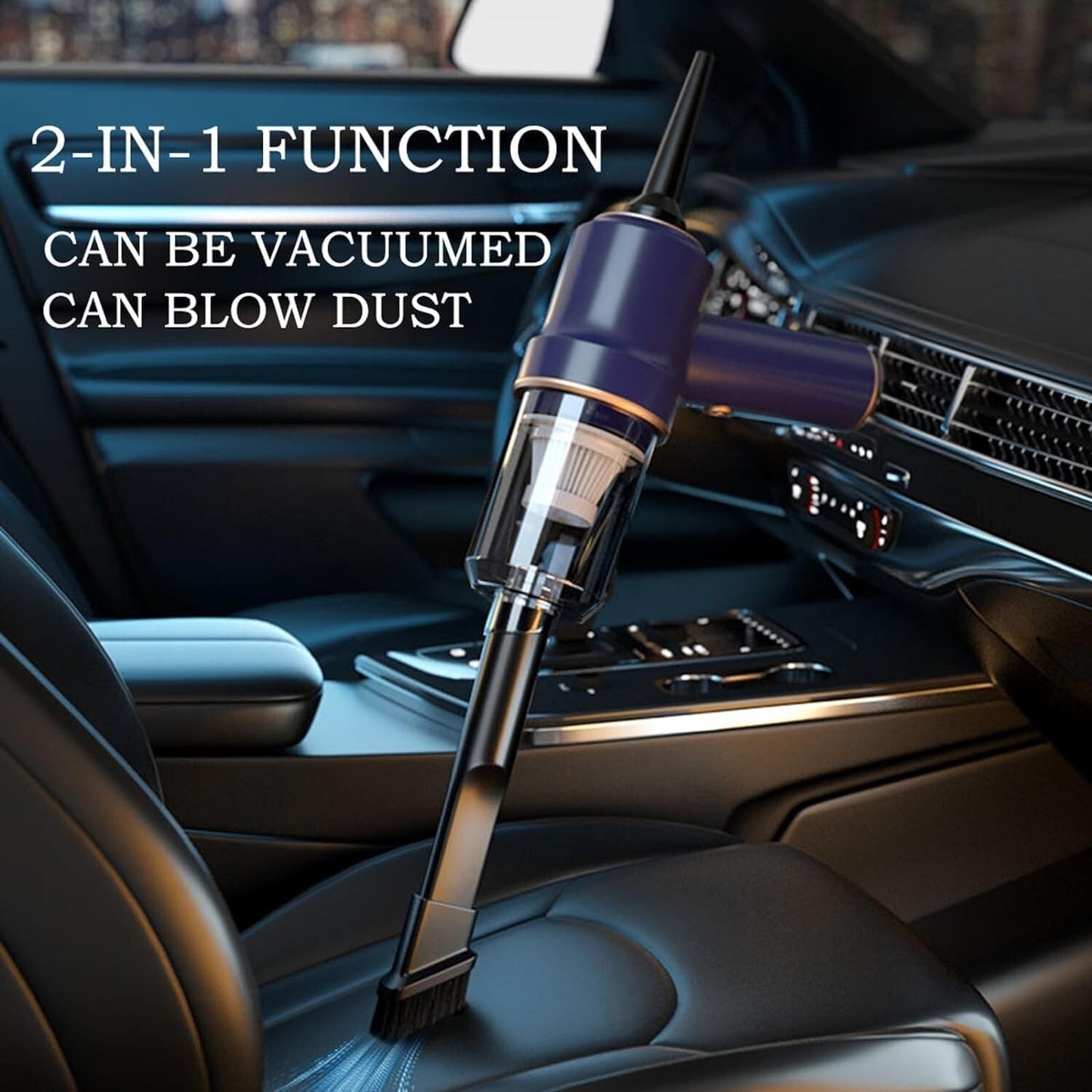 Lightweight Portable Vacuum Cleaner - 9000Pa Strong Suction Ideal for Cars