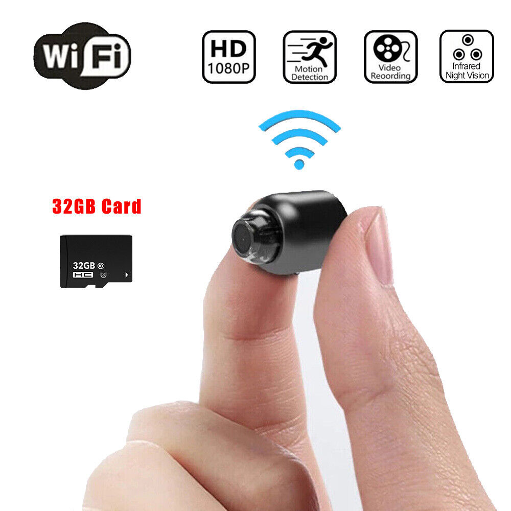 1080P Mini Camara Oculta Espia De Seguridad WiFi Inalambrica Con Audio y Video