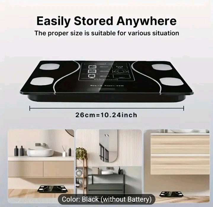 Smart Scale Body Weight Loss Accurate Height Digital Electronic Bluetooth Solid