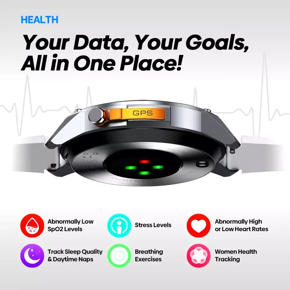 New Stratos 2 Ultra GPS Smart Watch Built-In Compass Barometric Altimeter Dual-
