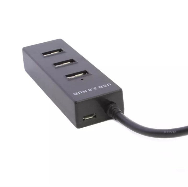 4-Port USB 3.0 Hub Splitter Multi Adapter High Speed For PC Mac Desktop Laptop