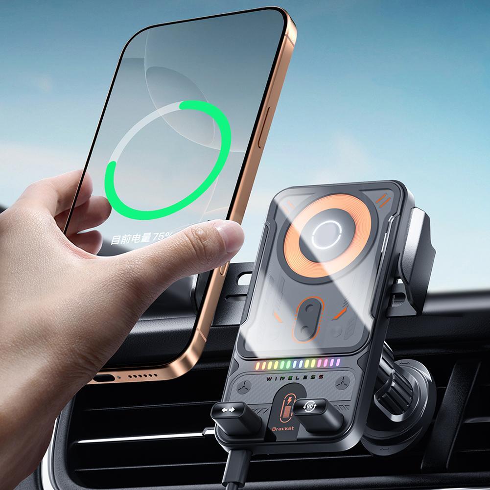 Universal Wireless Charging Car Phone Mount with Air Outlet Navigation Bra W1B7