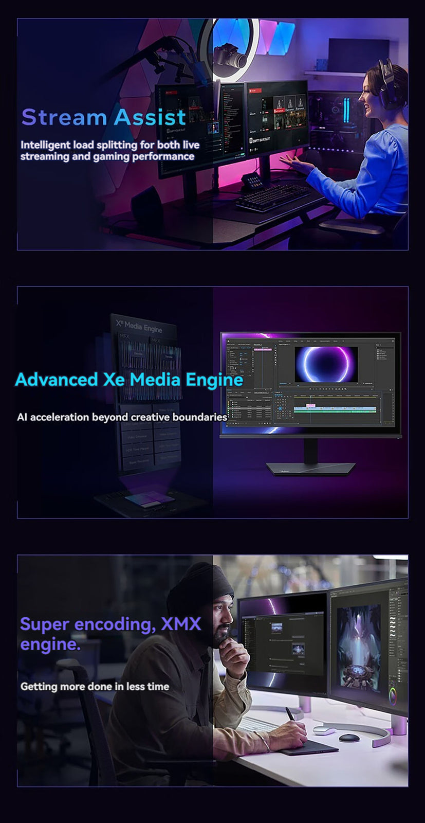 GUNNIR Gaming Graphics Card Intel Arc A770 Photon 16G OC GDDR6 2400Mhz GPU