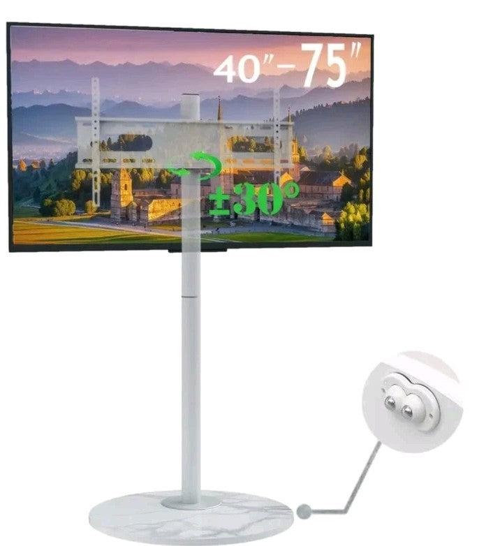 Heavy Minimalist TV Floor Stand 40”-75” Adjustable TV Screens Max Load of 40kg
