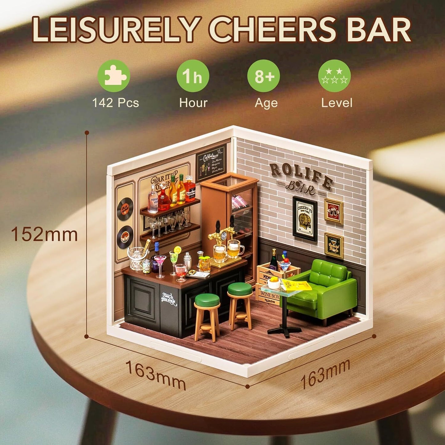 Rolife 1:24 Miniature Dollhouse Super Creator Plastic Building Teens Xmas Gift