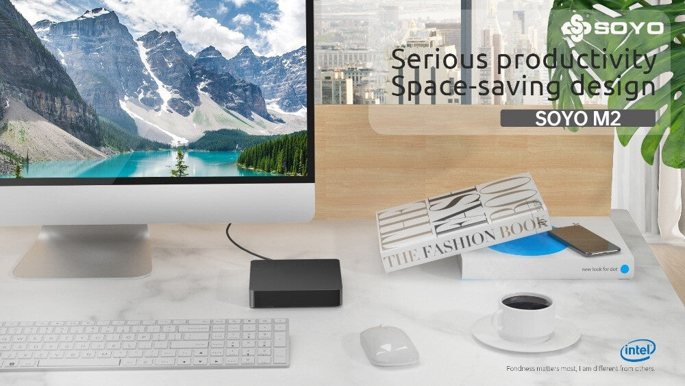 Mini PC Intel N3350 CPU 4G RAM 64G ROM VGA USB3.0 Support M.2 Win10Pro