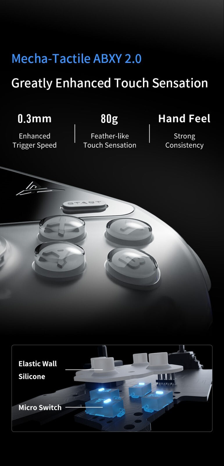 FLYDIGI APEX 4 Wireless Gamepad White Gaming Controller for PC/Switch 2/Android