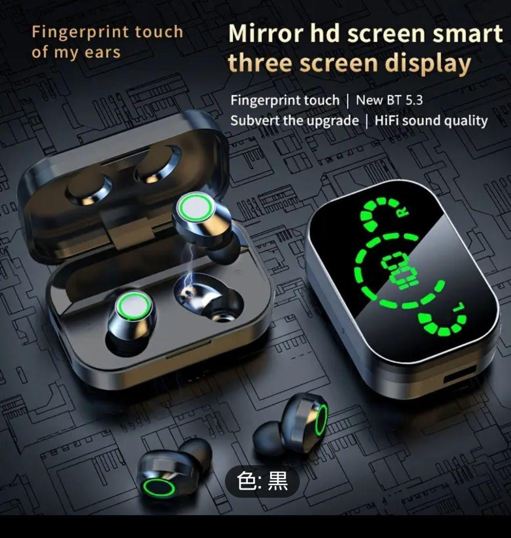 Yd03 Wireless Earphones Bluetooth 5.3 Black