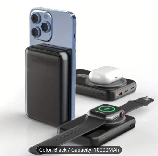 New 3 IN 1 100000mAh Wireless Charger Charging for iPhones Airpods iWatch 20W