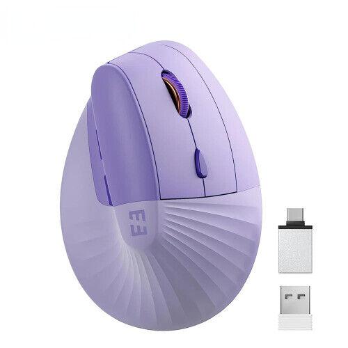 Vertical Wireless Mouse Type C Rechargeable Ergonomic USB & Type C Mice