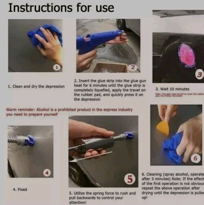 Car Body Slide Hammer Paintless Dent Repair Tool Puller Lifter Hail Removal Tool