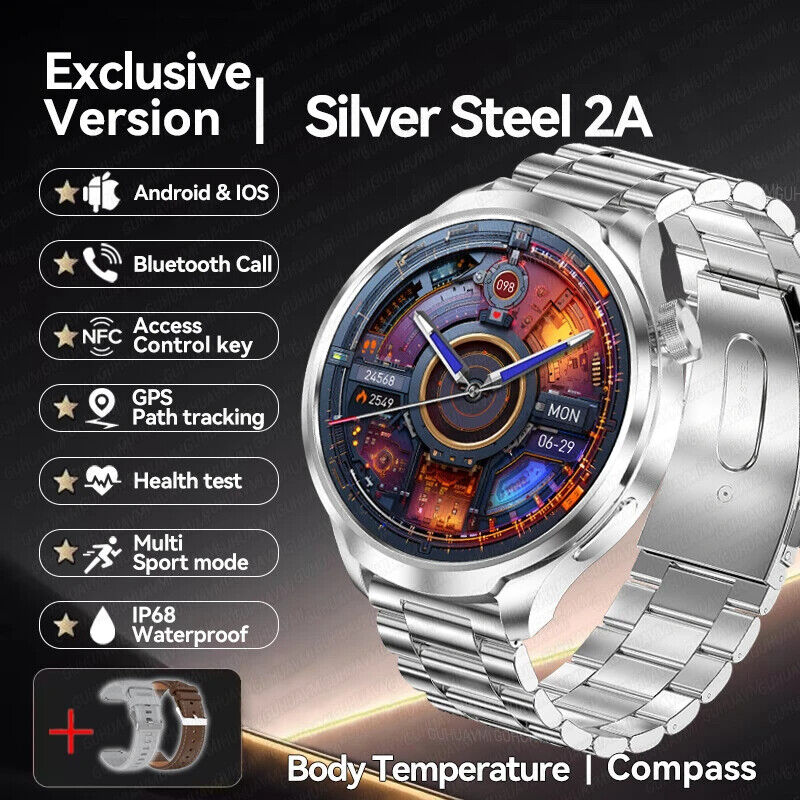 New HUAWEI GPS Sports smartwatch 1.85 AMOLED Screen Bluetooth Call SmartWatchs.