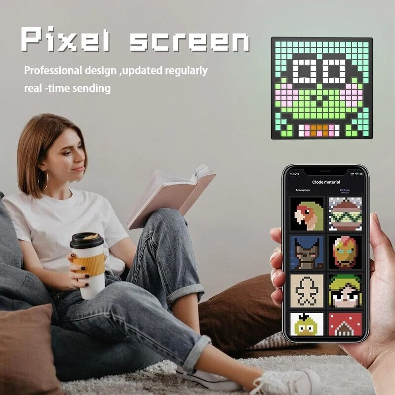 LED Lamp Matrix Pixel Panel RGB USB Car Sign Display Window Desktop Lamps GIFT