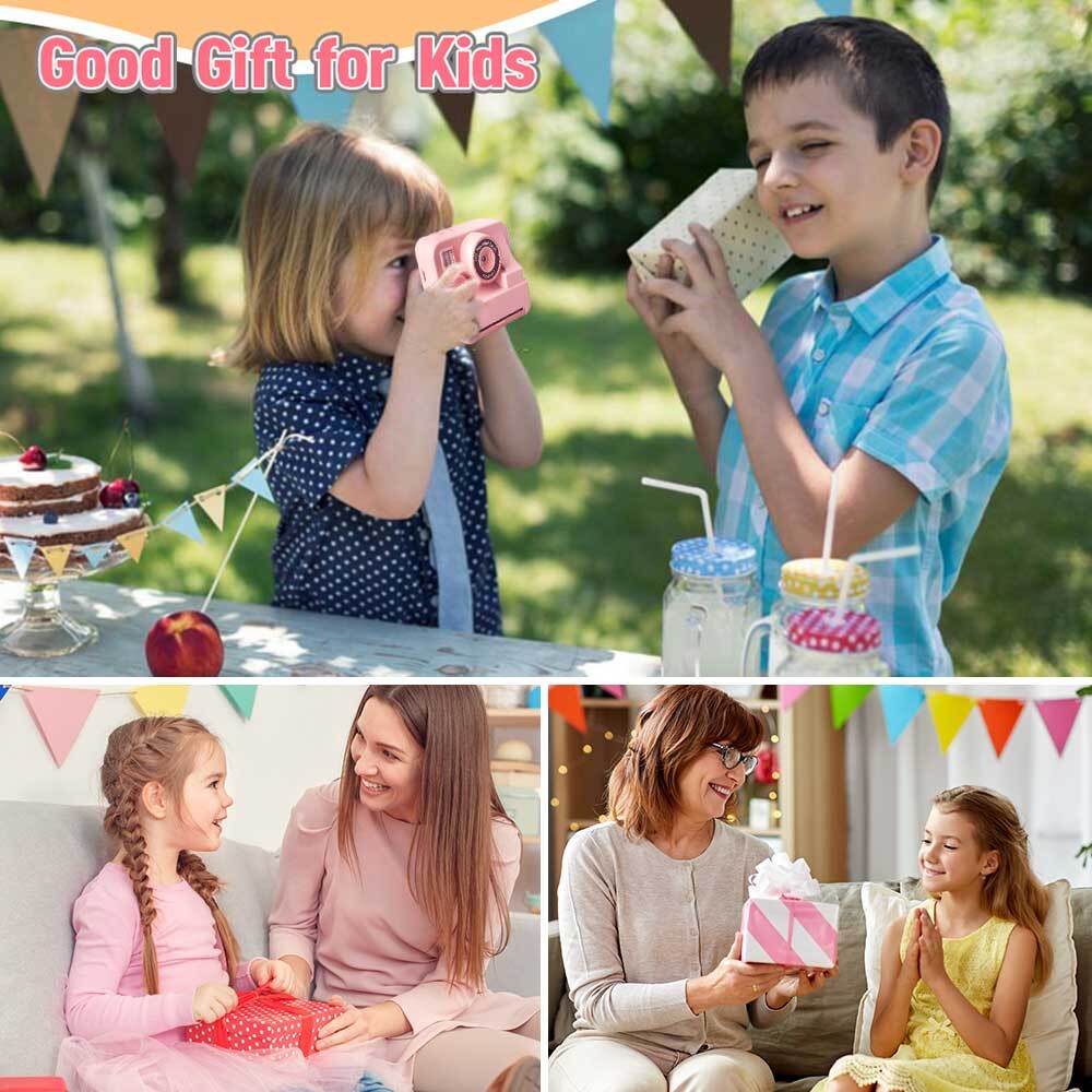 1080P Kids Camera Instant Print 32GB Instant Cameras That Print Photos Gifts  m