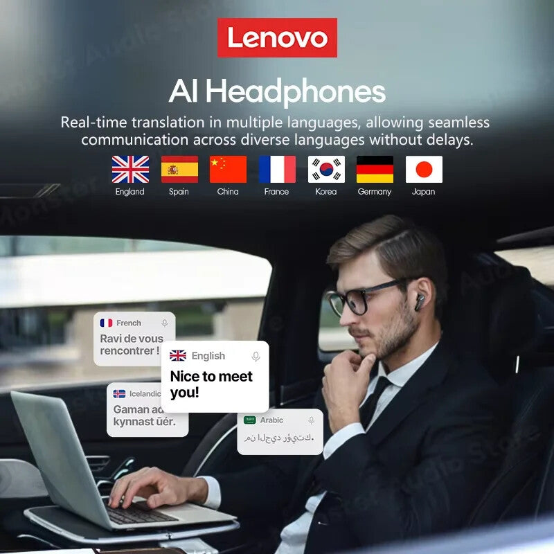 AI Earphones GM2 Pro Bluetooth 5.4 Gaming Headset Wireless Headphone AI Real-ti