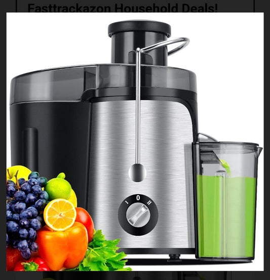 Juicer Machine, 600W Juicer with 3.5” Big Mouth for Whole Fruits and Veg, Juice