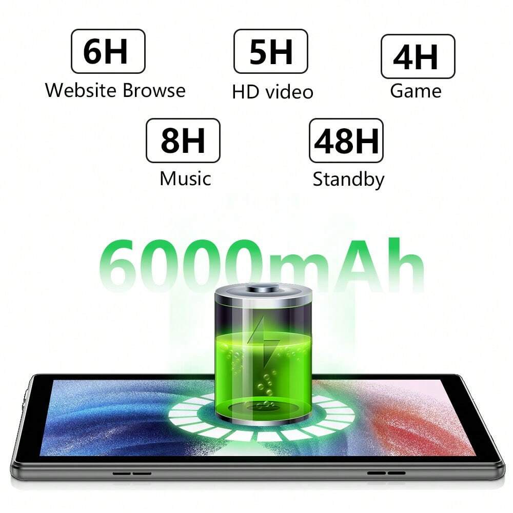 10" Android 13 Tablet, 6GB RAM, 64GB ROM, Dual Camera, GPS, 6000mAh, WiFi