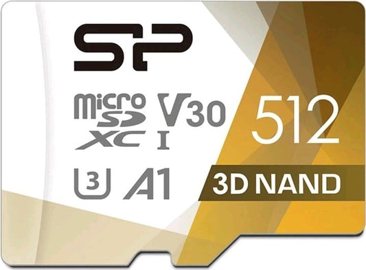 Silicon Power 512GB Micro SD Card U3 SDXC Microsdxc High Speed Microsd Memory Ca
