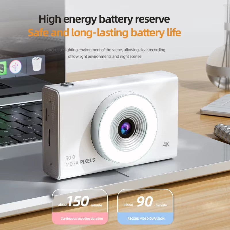 Xiaomi 4K High-Definition Digital Camera with 50MP Autofocus and Retro Design