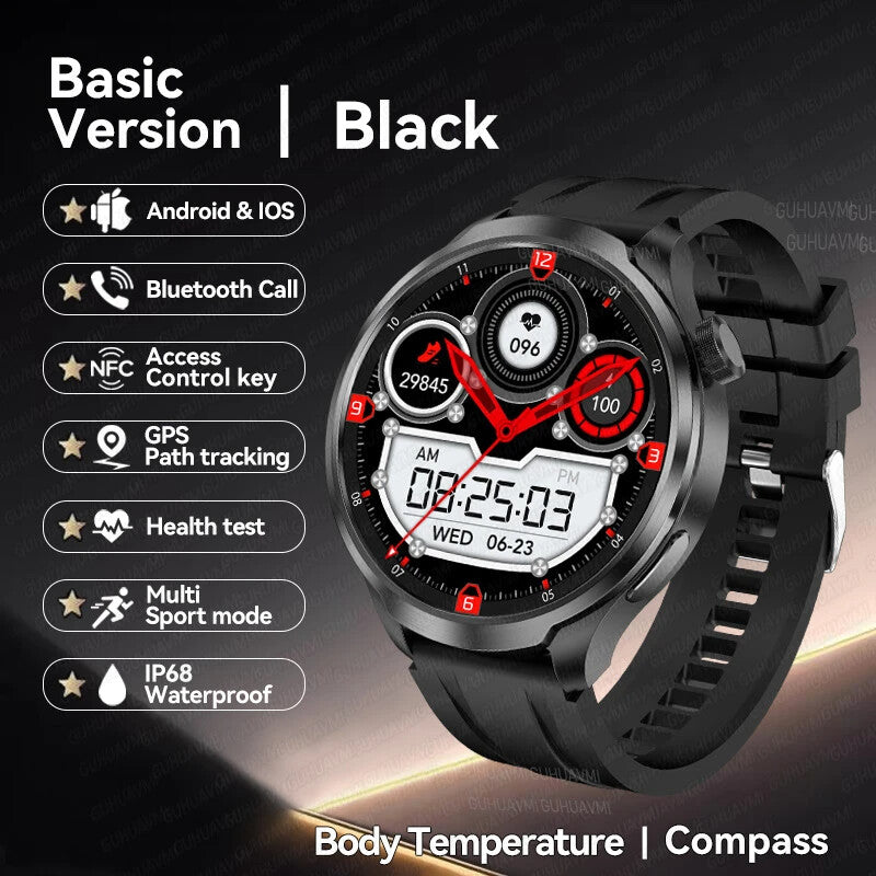 New HUAWEI GPS Sports smartwatch 1.85 AMOLED Screen Bluetooth Call SmartWatchs.