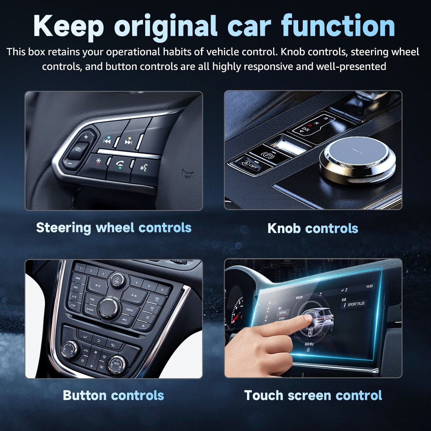 2-in-1 Wireles CarPlay Auto Adapter Fast-Connecting Plug&Play WIFI5.0 BT2.4/5.0
