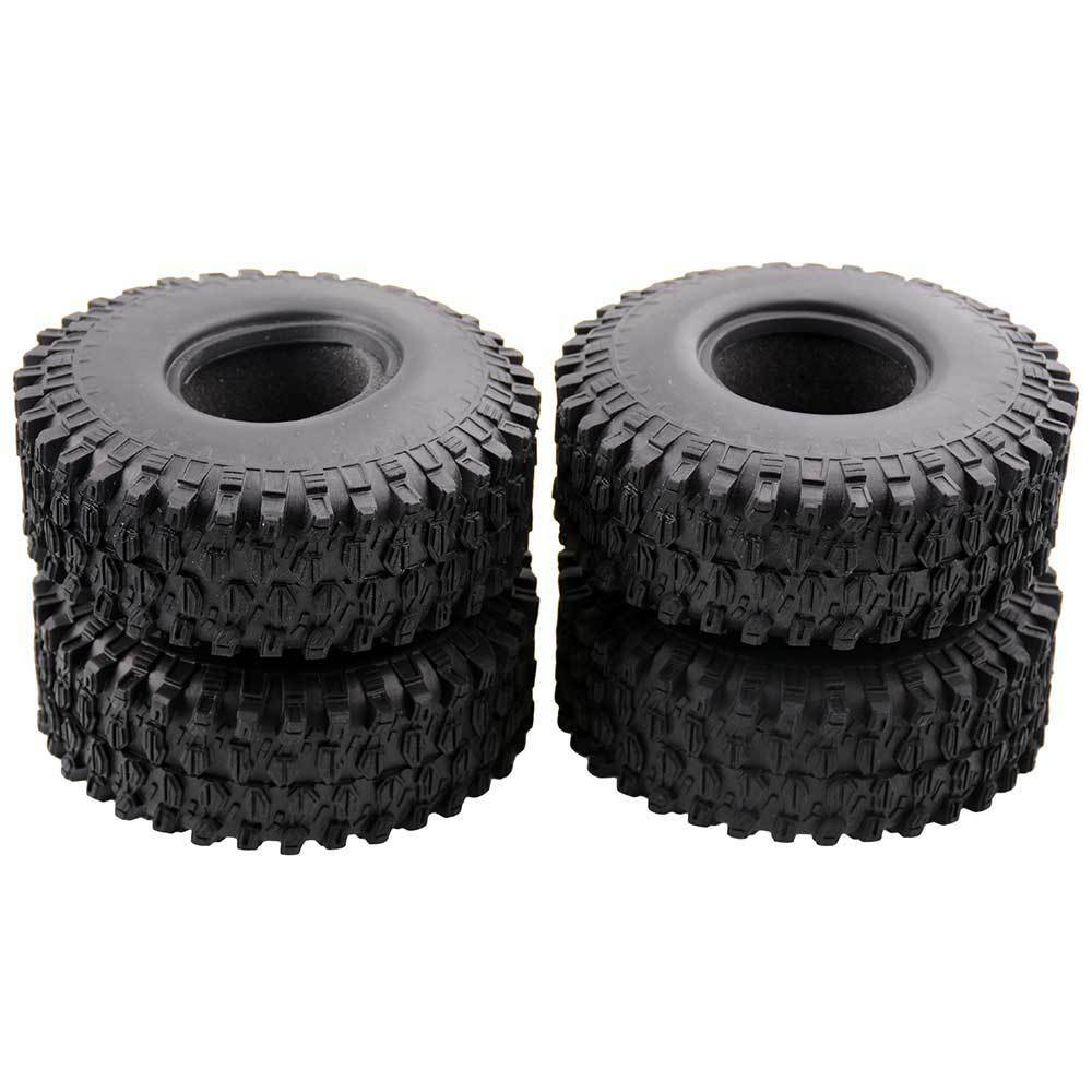 4PCS 1.9 Inch 108/120MM RC Crawler Tires For 1/10 SCX10 90046 D90 RC4WD TRX-4