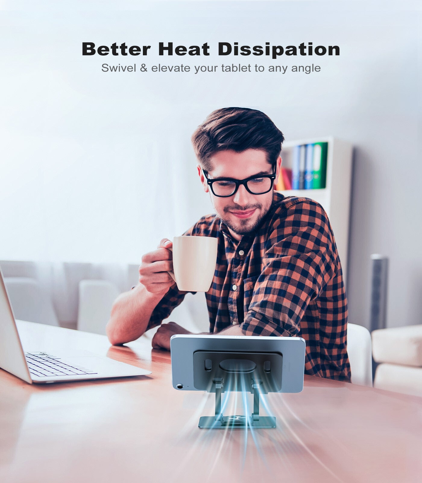 Tablet Desktop Stand Desk Aluminum Metal Fold Holder Mount Cradle For Phone iPad