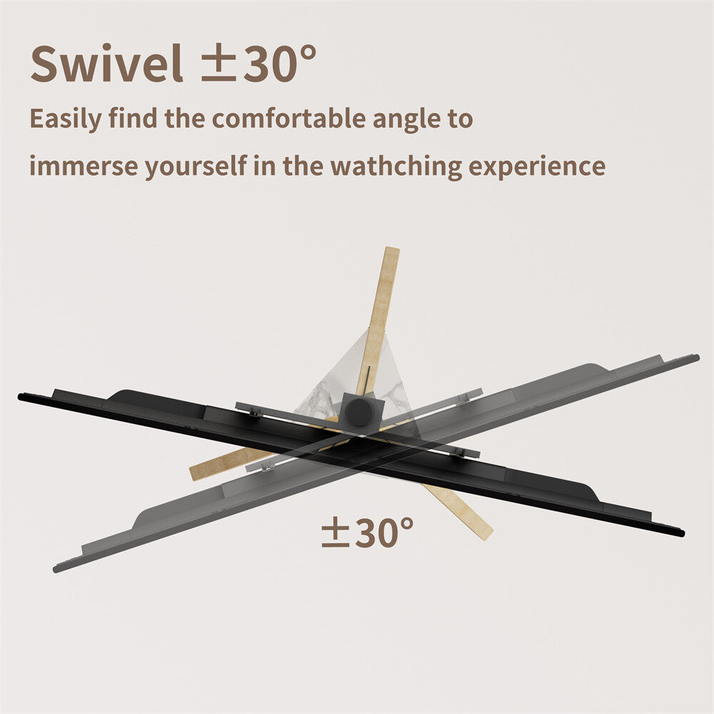 Universal Corner TV Stand with Shelf Height Adjustable Swievel TV Stand 40-75 in