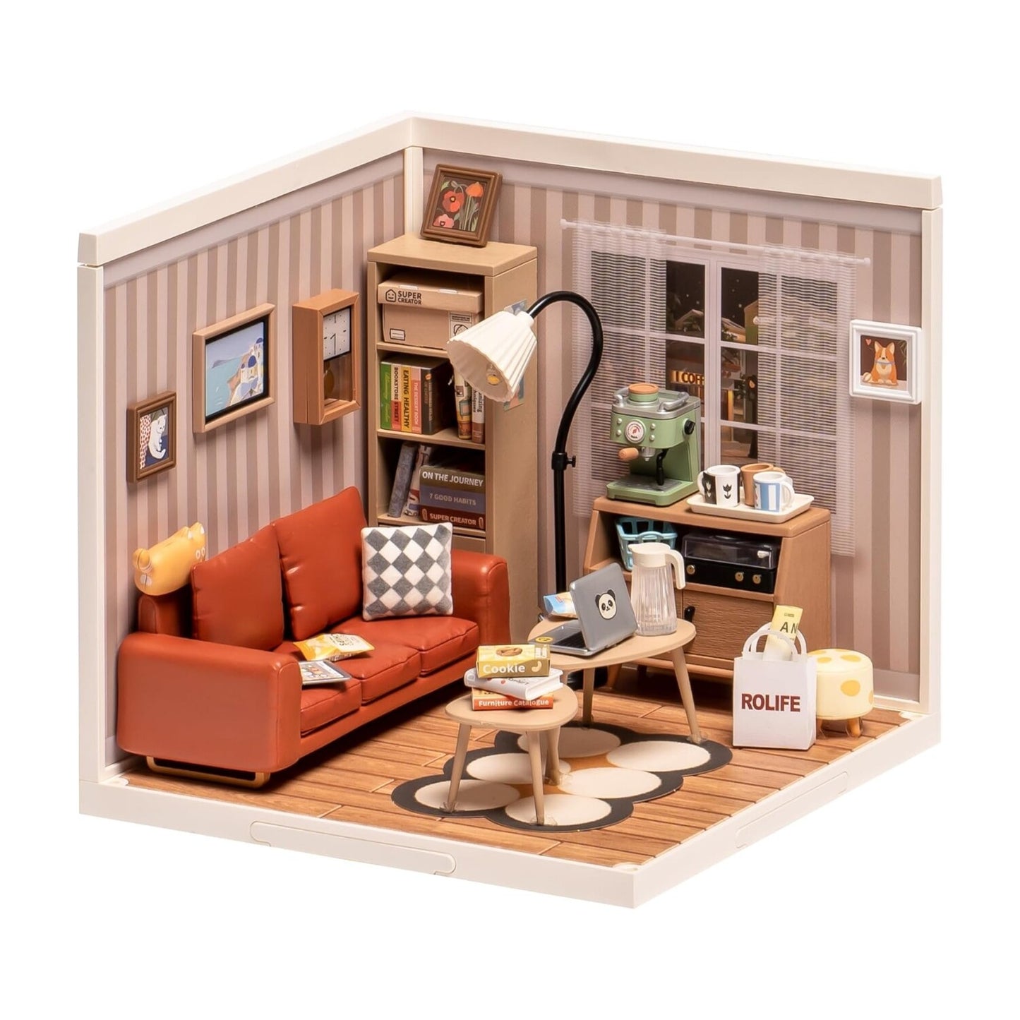 Rolife 1:24 Miniature Dollhouse Super Creator Plastic Building Teens Xmas Gift