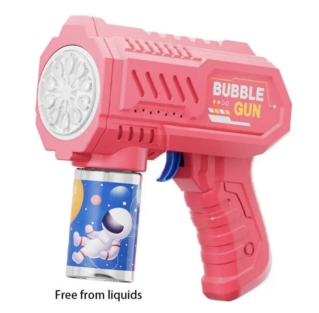 Kids Astronaut Electric Bubble Machine Bubble Gun Toy Auto Light Bubble Gun Toy