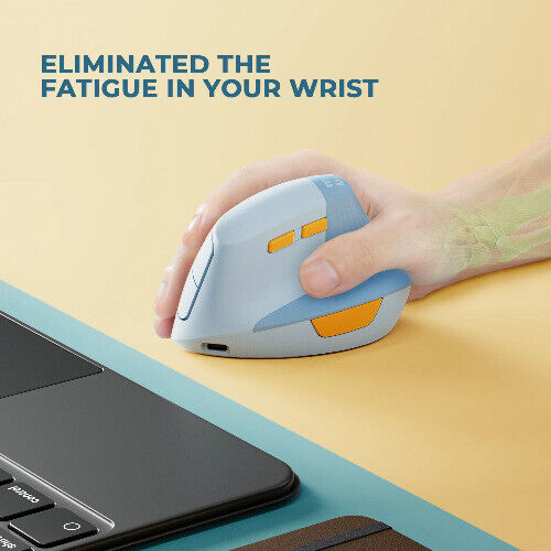 Vertical Wireless Mouse Type C Rechargeable Ergonomic USB & Type C Mice