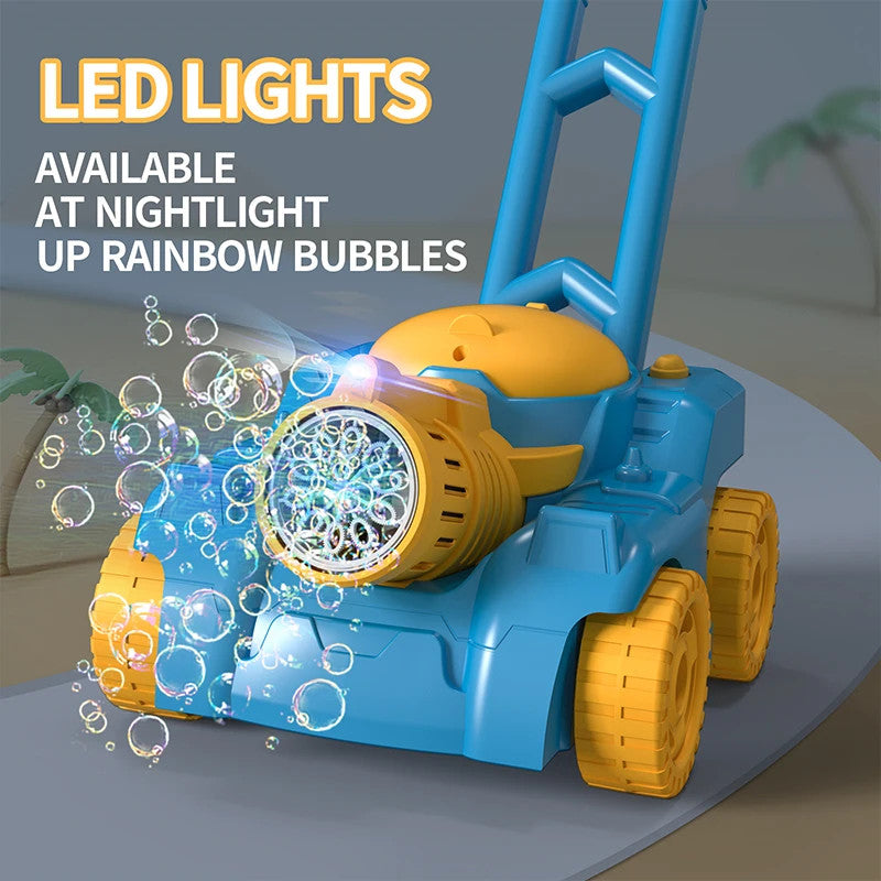Automatic Lawn Mower Bubble Machine Weeder Soap Maker Blower Baby Activity Walke