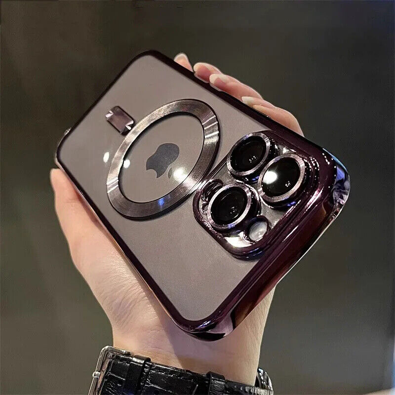 For iPhone 11 12 13 14 15 Pro Max Plus Shockproof Silicone Cover Wireless Case