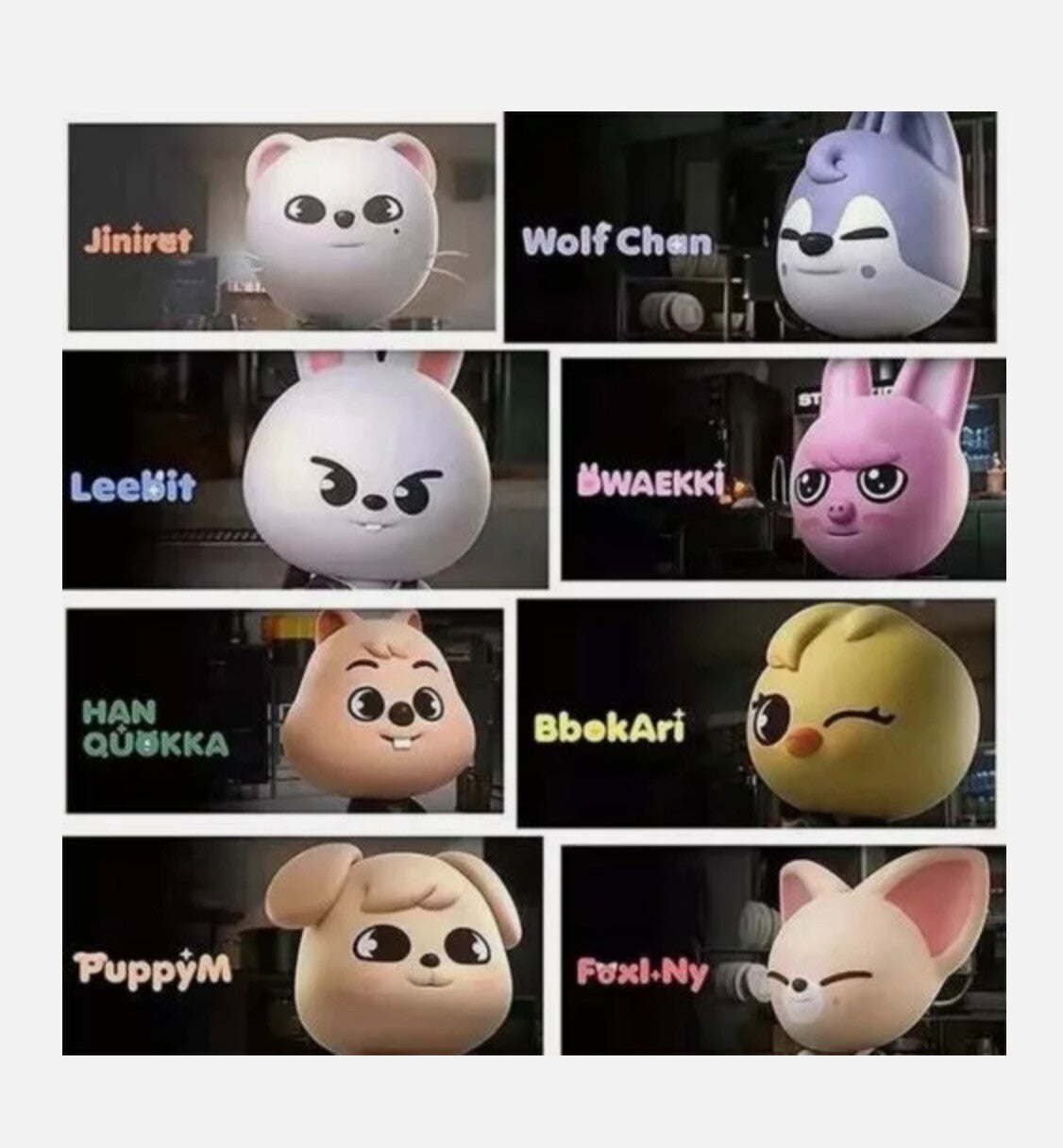 8" Stray Kids Skzoo Plush Doll Toys Cartoon anime Doll Felix Chan Hyunjin fans