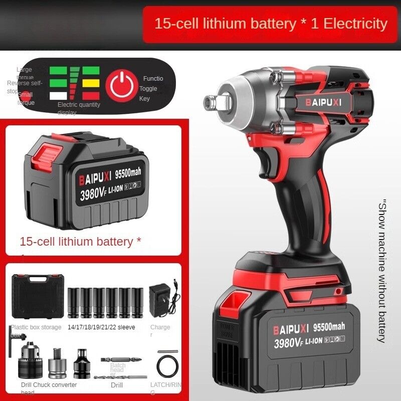 Electric Wrench Brushless Torque Electric Wrench Wind Gun Lithium Electric Tool