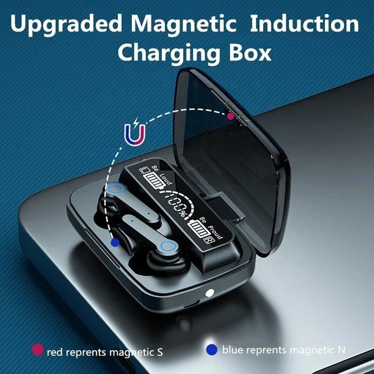 Ipx7 waterproof 3300mAh ear buds multi-function headphones wireless