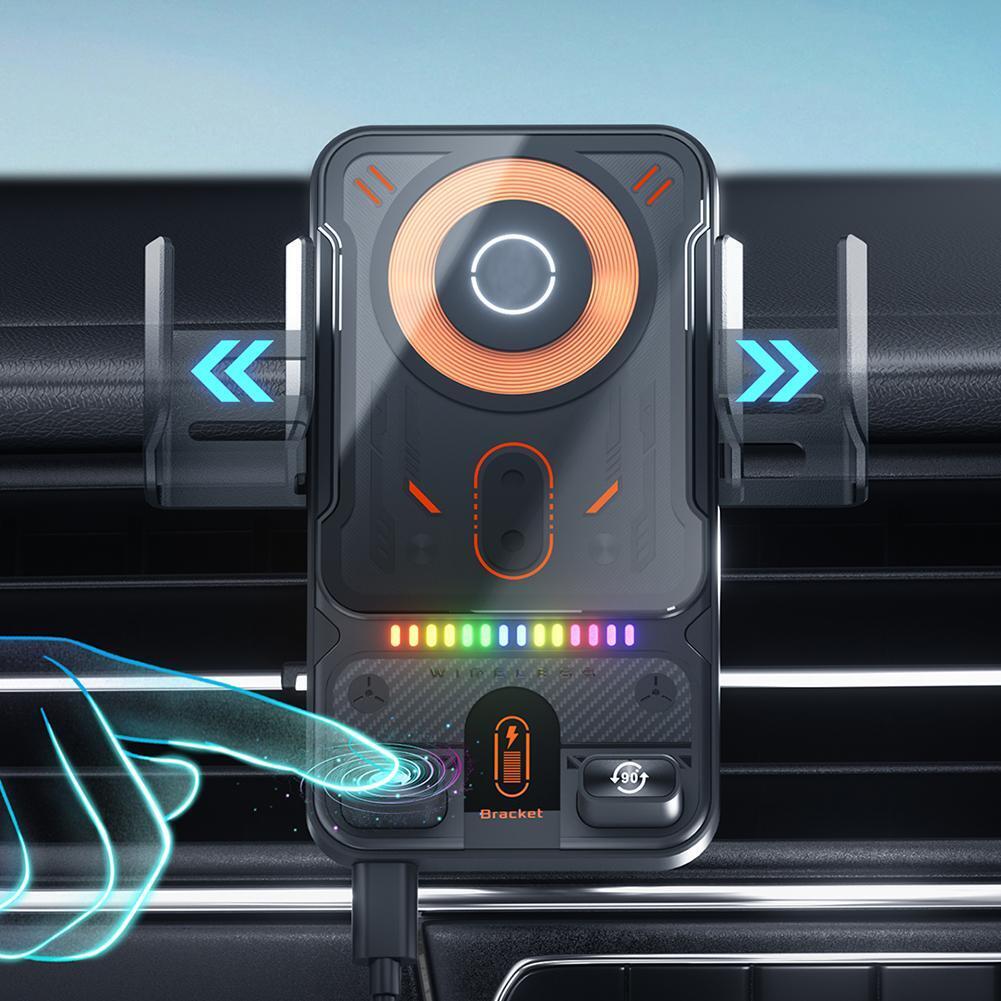 Universal Wireless Charging Car Phone Mount with Air Outlet Navigation Bra W1B7