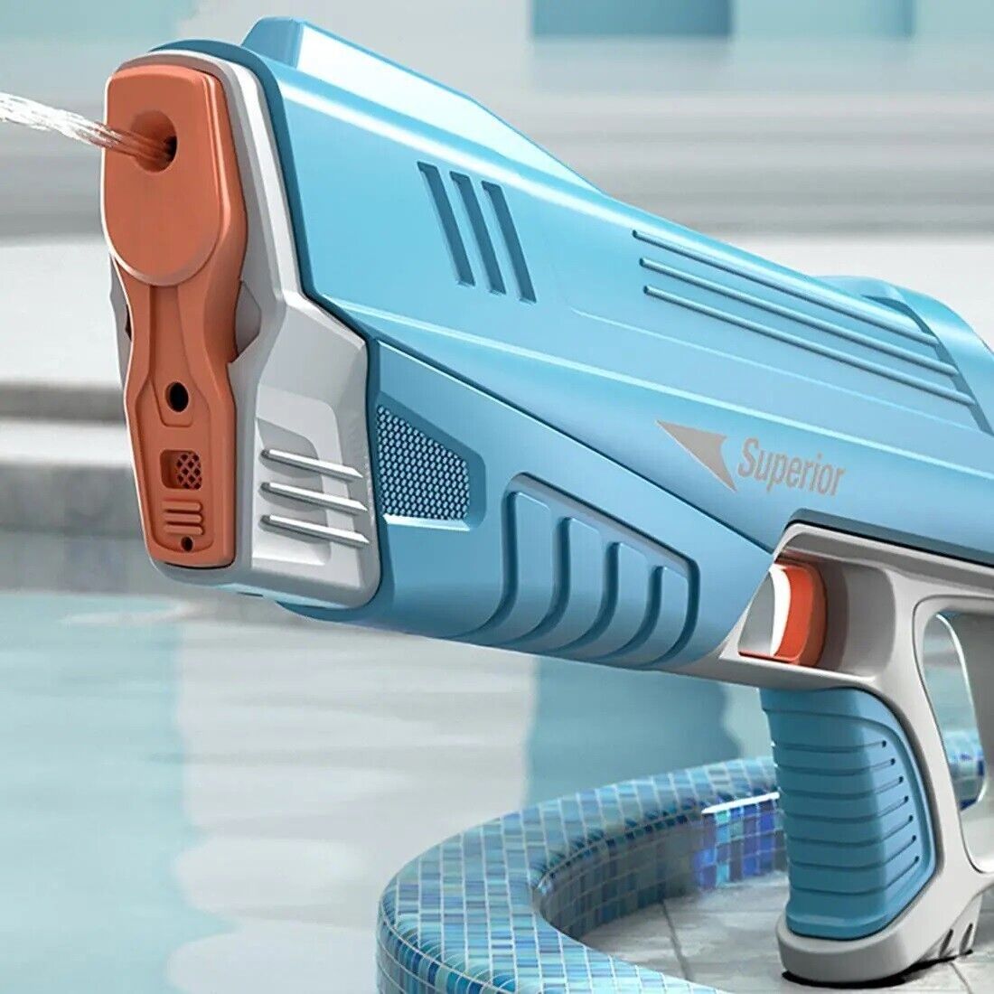 Automatic Electric High Pressure Water Gun W/ USB Charger For Kids & Adults