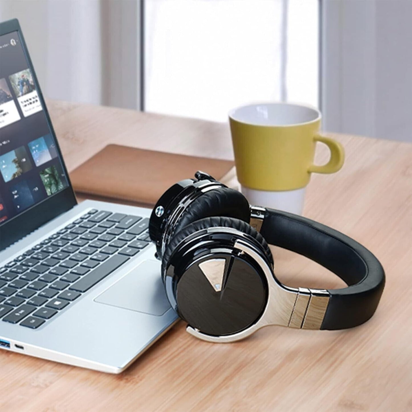 Custom 45mm Large Drivers Bluetooth Headphones - All-Day Comfort & Premium Sound
