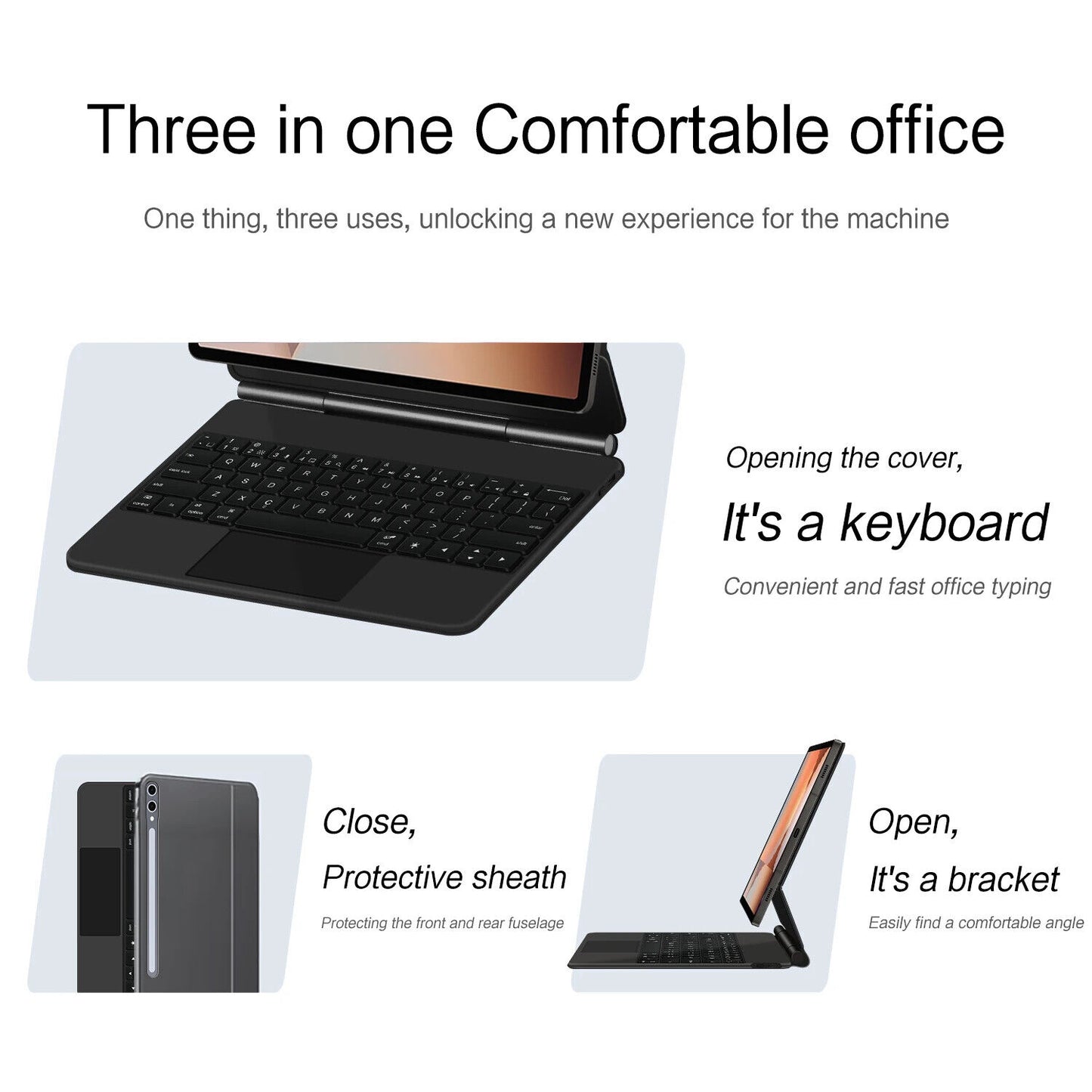 Magic Keyboard for Samsung Galaxy Tab S10+ Case Backlight Keyboard for Samsung T