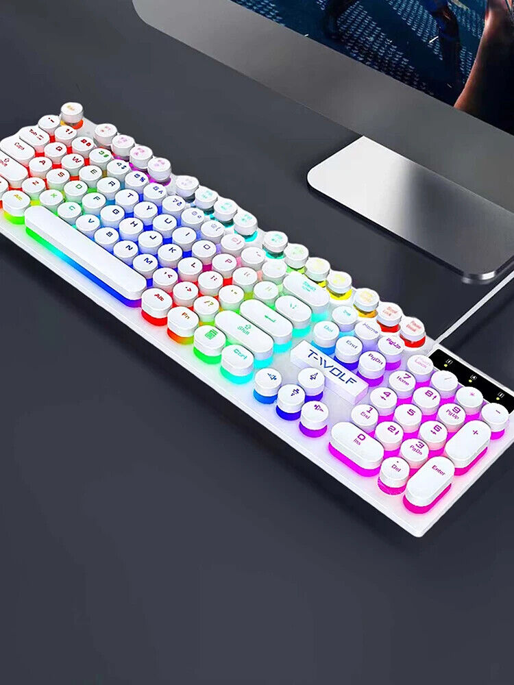 Shadow Mechanical Feeling, Keyboard, Desktop Computer Lluminated Wired Keyboard