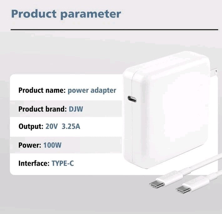 Original 67W USB-C Power Charger Adapter For Apple Macbook Air Retina +C-C Cable