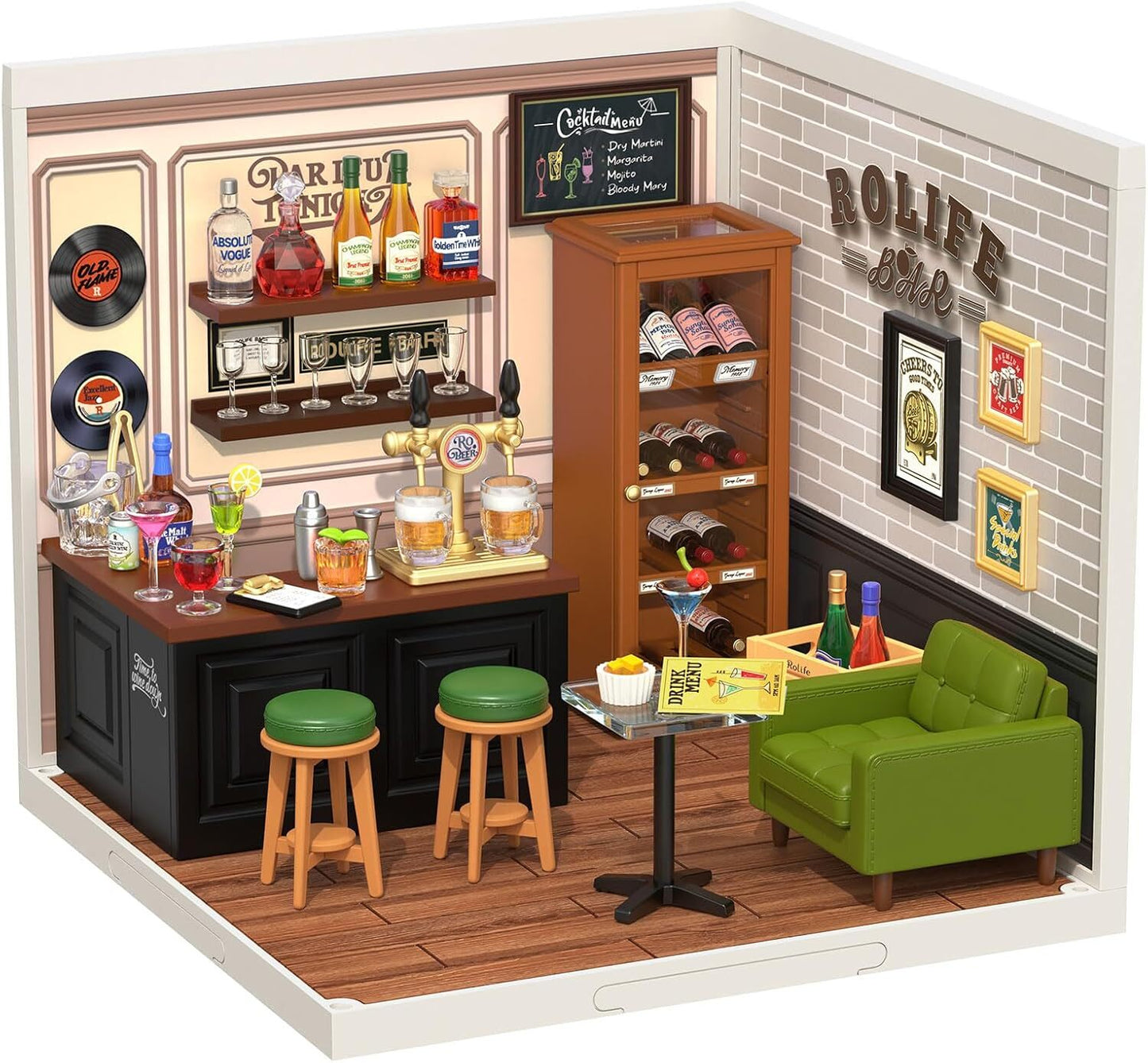 Rolife 1:24 Miniature Dollhouse Super Creator Plastic Building Teens Xmas Gift