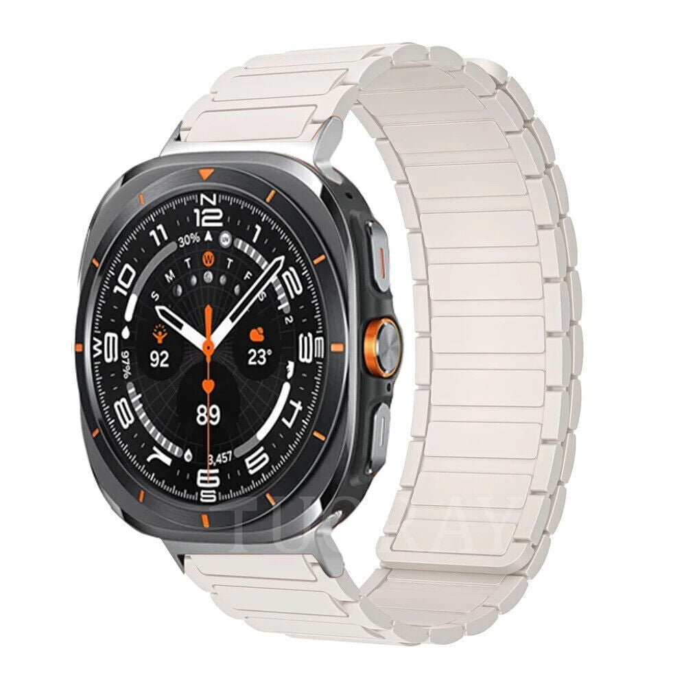 Quick Fit Silicone Band for Samsung Galaxy Watch Ultra 47mm Magnetic Loop Strap