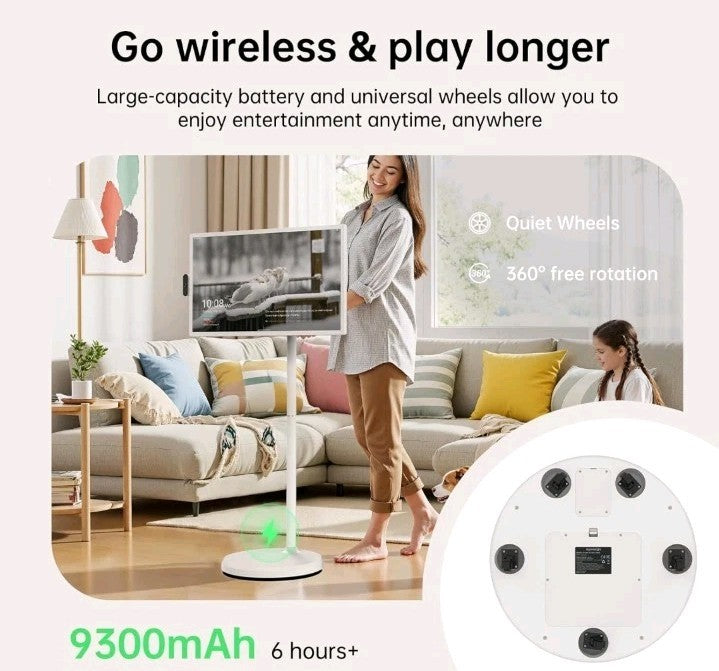 32 Inch Portable TV with Touch Screen | 8G RAM + 128G Storage